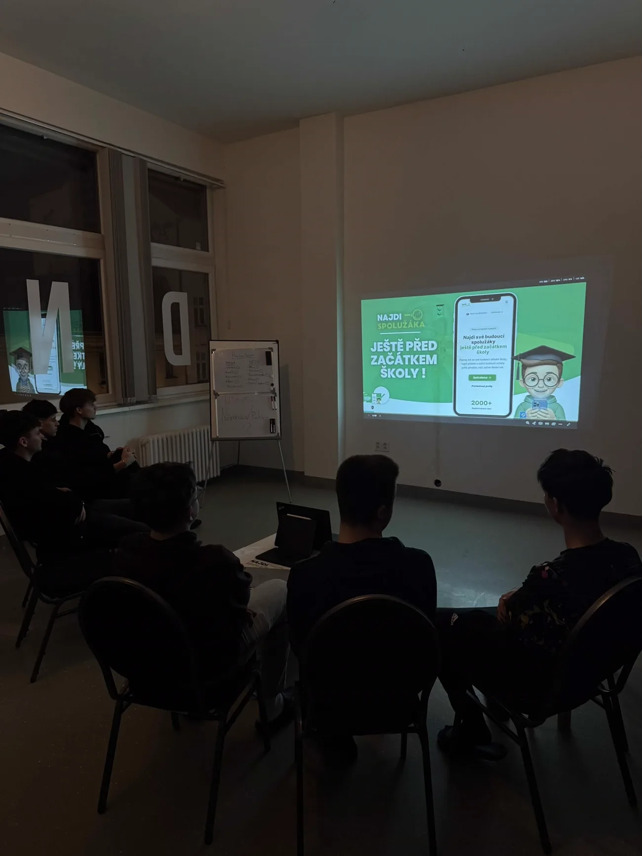 Prezentace projektu najdispoluzaka.cz před publikem