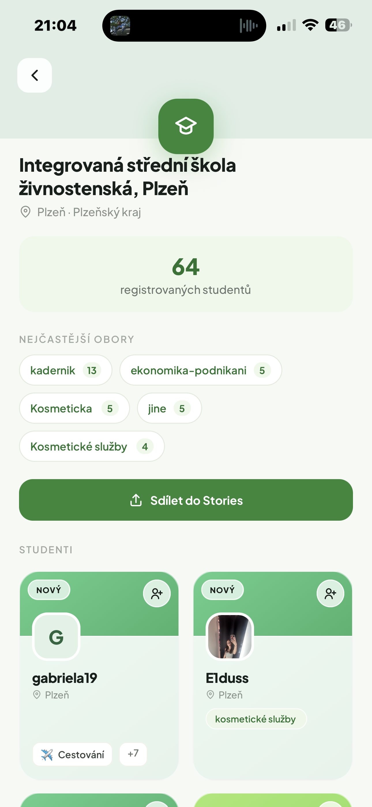 Ukázka aplikace